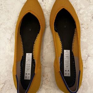 Rothy’s points size 9.5 Marigold. Worn twice and in original box